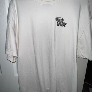 HUE White Short Sleeve Tee Minimalist Design
